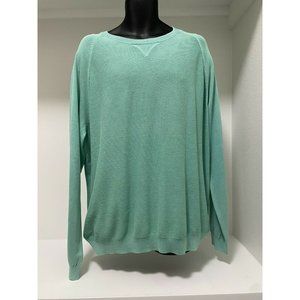 Tommy Bahama Sea Wave Knit Crew Sweater Teal Blue T424089 Mens XL NWT